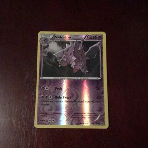 One Nidorino Pokémon card